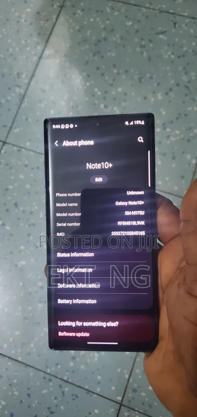 Samsung Galaxy Note 10 Plus 256 GB Silver