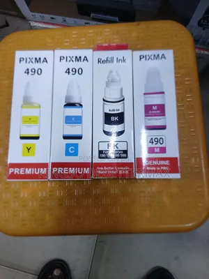 A Set of Pixma 490 Refillable Ink(canon G3410)