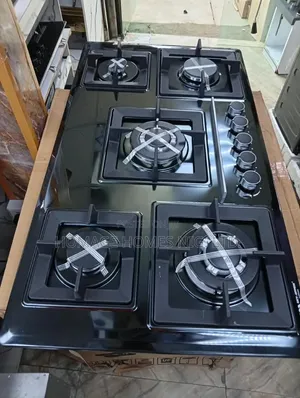 5 Burner Black Stainless Built-in Gas Burner Skyoppien