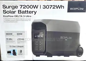 Ecoflow Delta 3 Ultra 3Kw Solar Generator