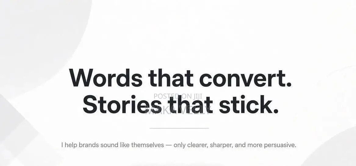 Professional Copywriter/ Content Writer.