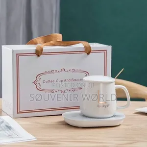 Ceramic Mug With Warmer Set