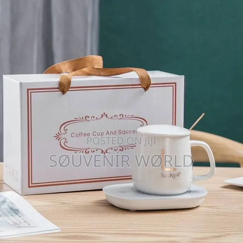 Ceramic Mug With Warmer Set