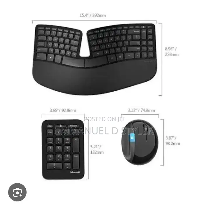 Wireless Split Keyboard Designed by Microsoft