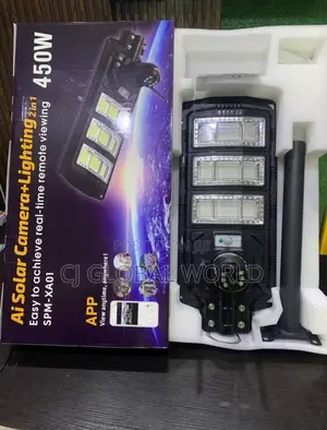 450W Ai Solar Camera+lighting 2in1