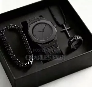 Valenzo Set:includes a Watch, Necklace, Bracelet and Ring