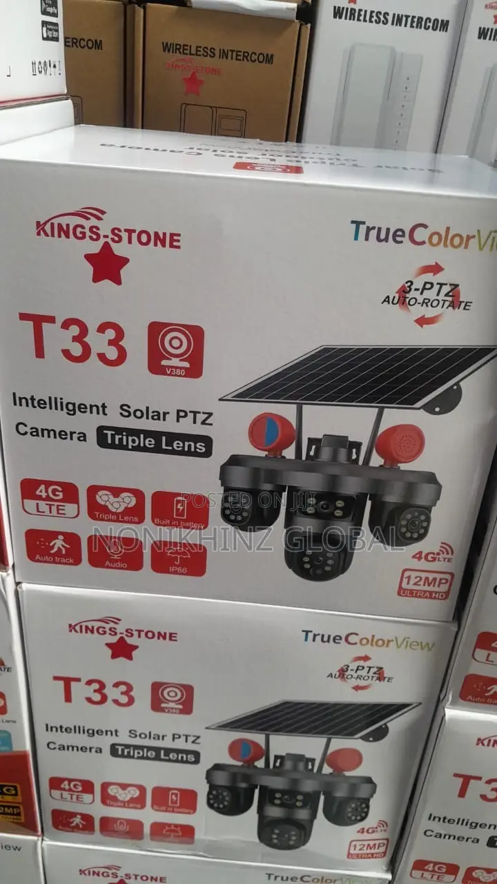 The T33 Solar Camera PTZ 12mp