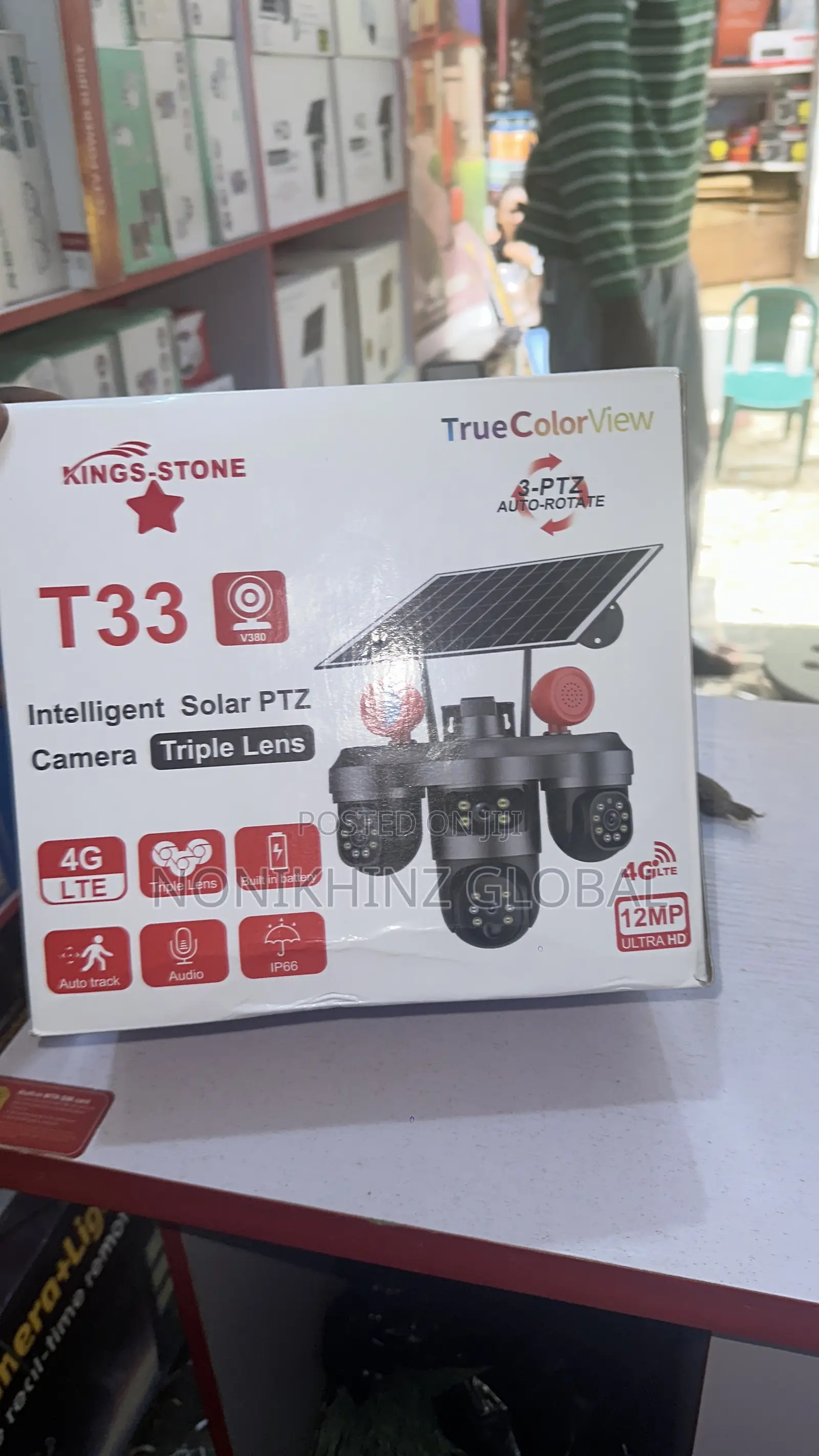 The T33 Solar Camera PTZ 12mp