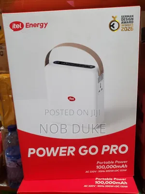 Itel Energy Power Go Pro 100,000mAh 320Wh 200W AC + DC 133W