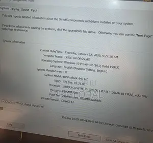 Laptop HP ProBook 440 G7 8GB Intel Core i5 SSD 256GB