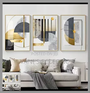 Modern 3-Piece Acrylic Wall Art Decor Frames