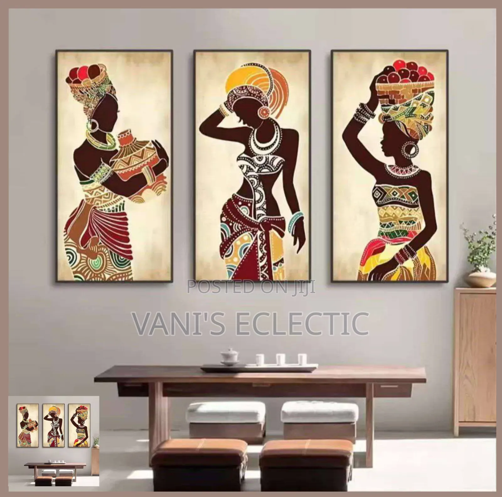 Modern 3-Piece Acrylic Wall Art Decor Frames