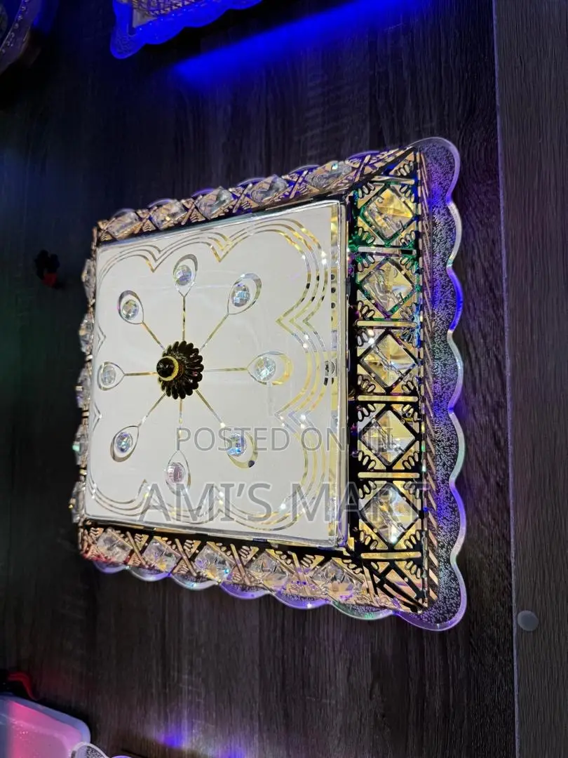 Quality Crystal Design Ceiling LED Flush Mount Light by 500mm