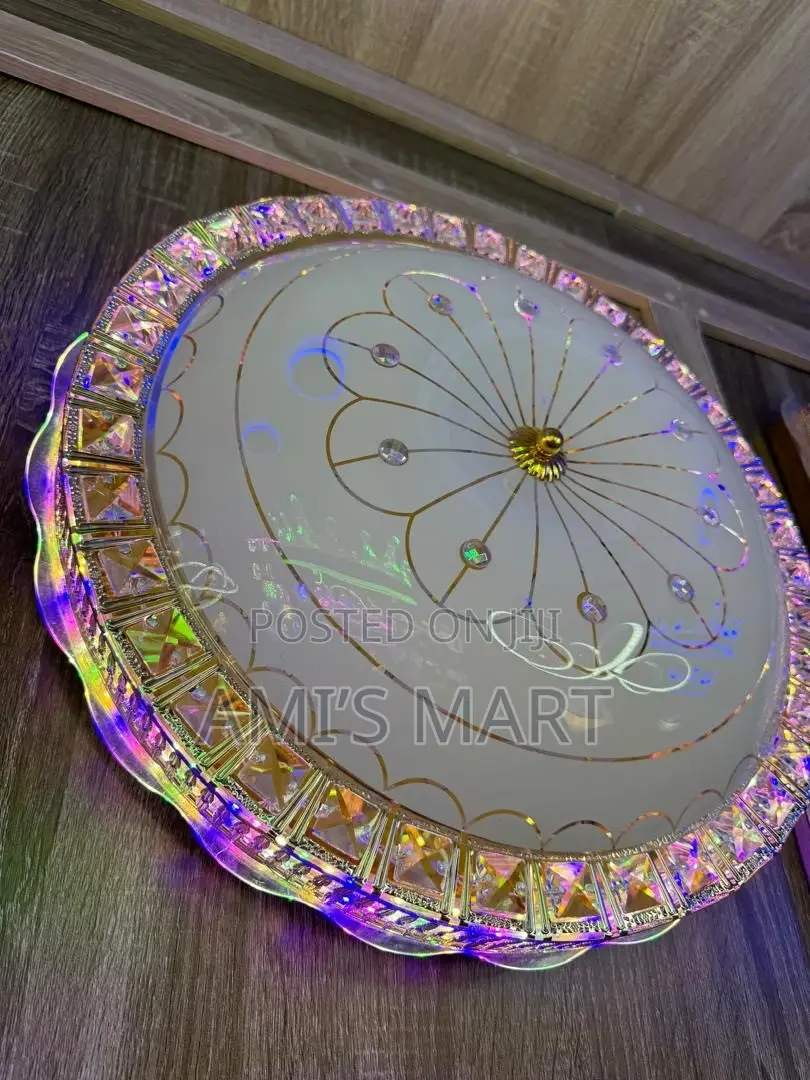 Quality Crystal Design Ceiling LED Flush Mount Light by 500mm