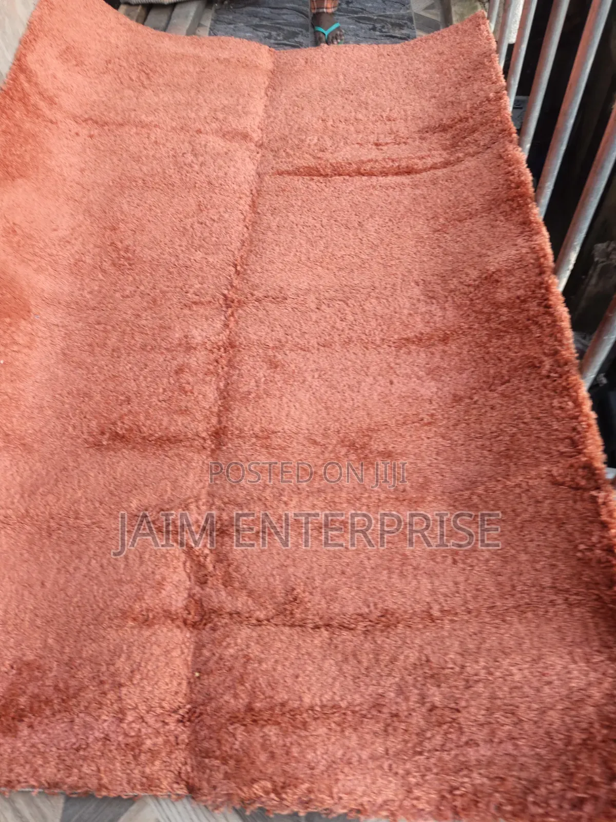 Orange 5 by 7 Center Rug
