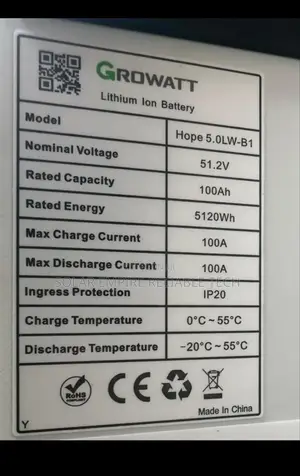 5kwh 48v Growatt Lithium Ion Battery