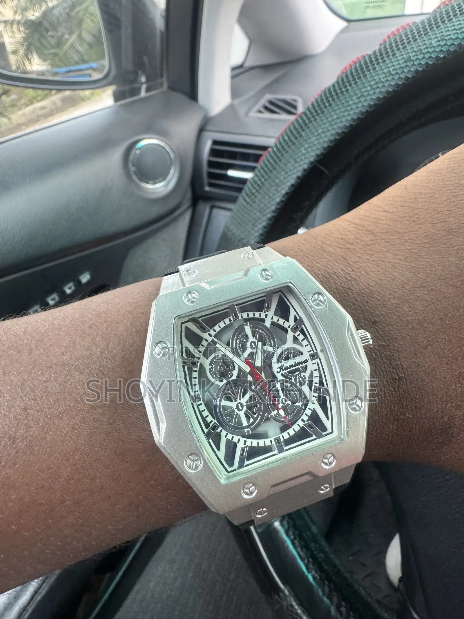 Barrel Mechanical Skeletonized Watch
