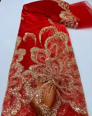 Velvet Beaded Lace
