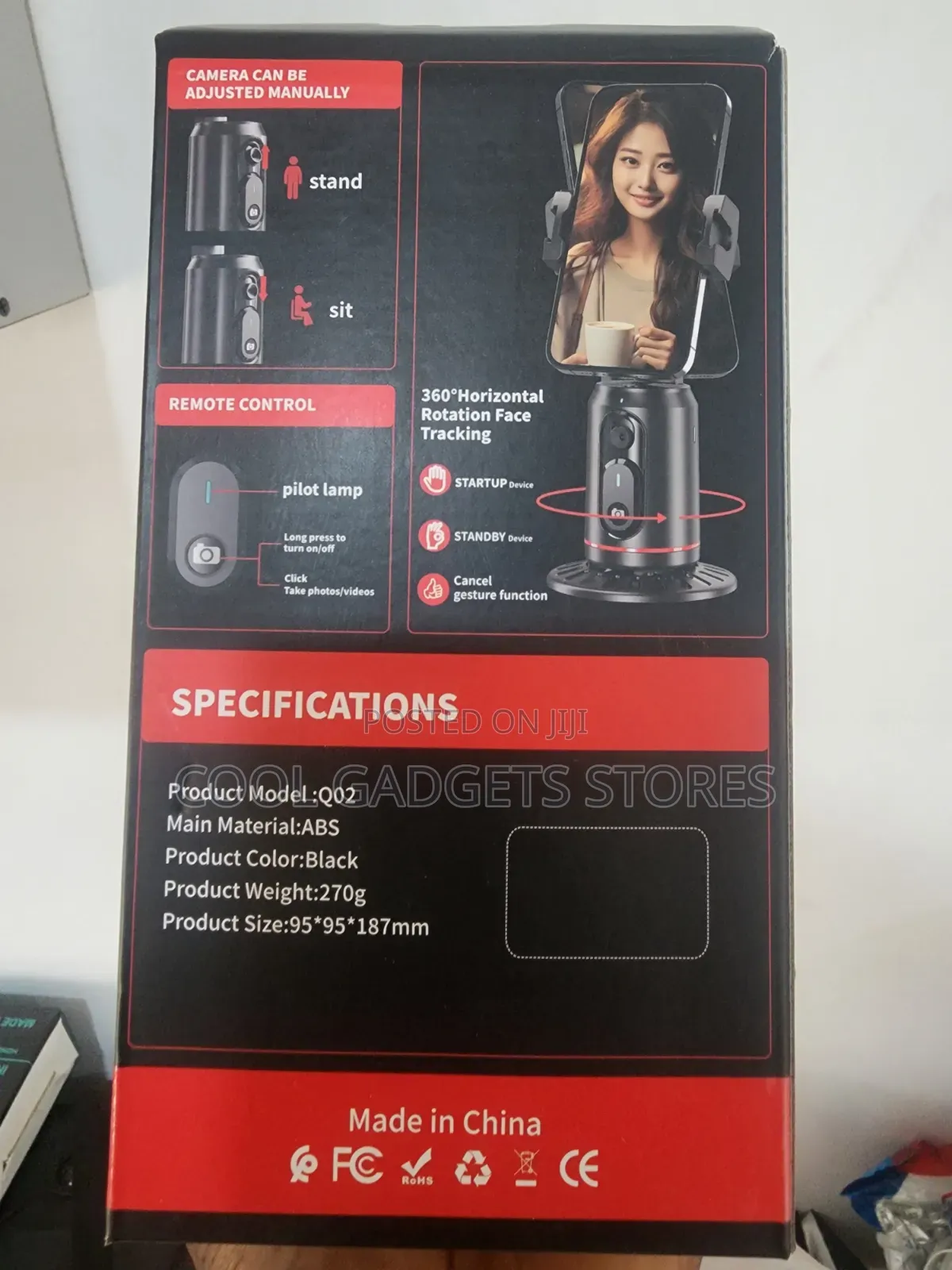 Q02 360° Auto Face Tracking Phone Holder