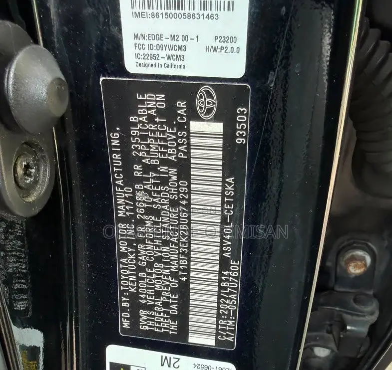 Toyota Camry 2010 Black