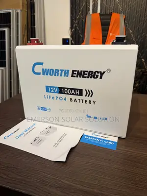 Cworth 100Ah 12V Solar Lithium Battery