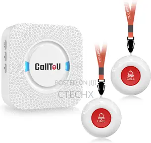 CallToU Wireless Caregiver Pager Receiver 2 SOS Call Button + 1 Receiv
