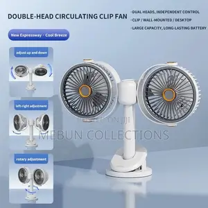 Double Head Rechargeable Fan