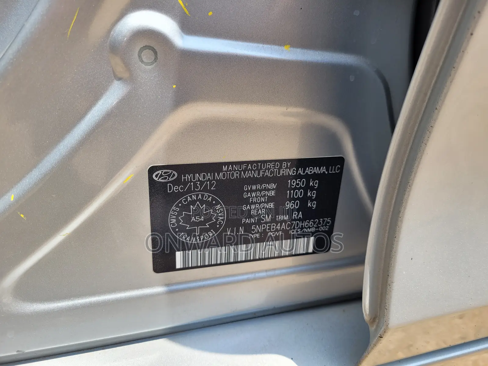 Hyundai Sonata 2013 Silver
