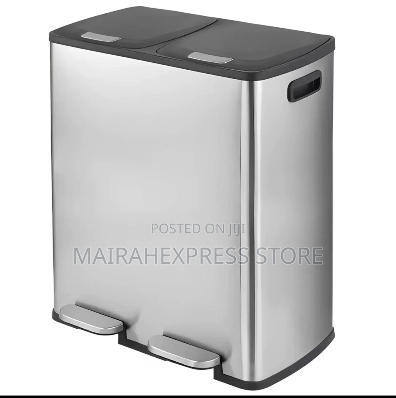 40L Double Sided Stainless Steel Waste Bin T2mm7