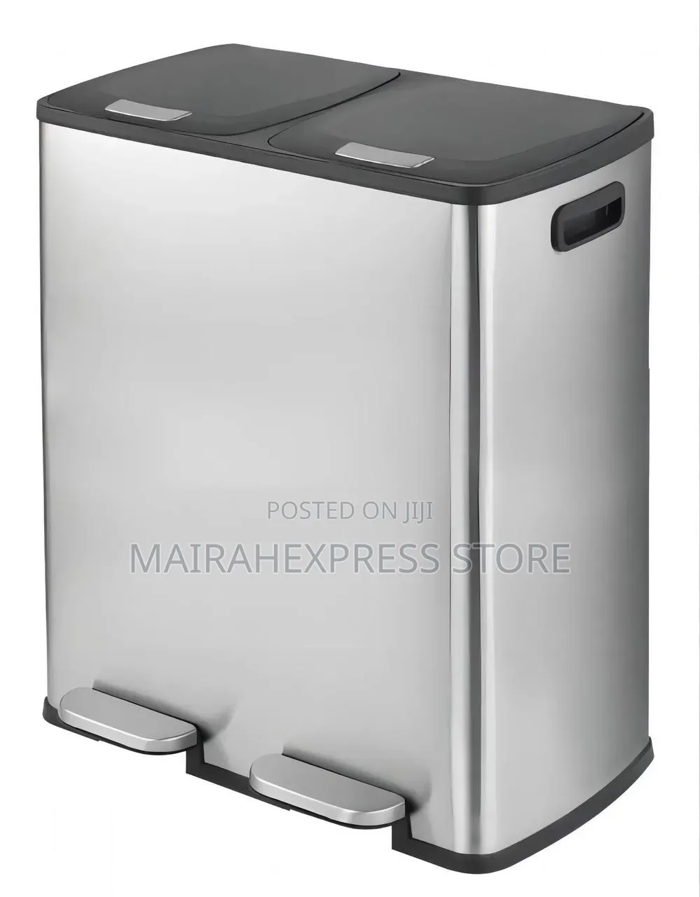 40L Double Sided Stainless Steel Waste Bin T2mm7