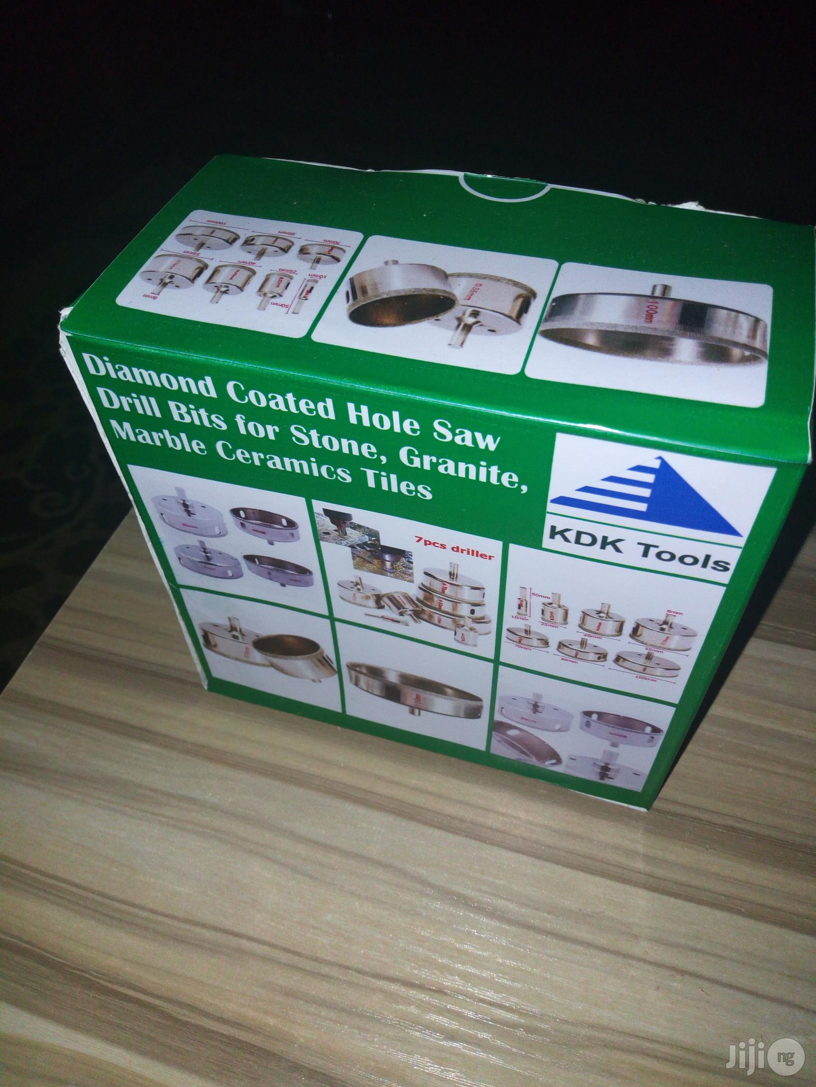 KDK 7pcs/Set Metal Diamond Coated Core Hole Tile