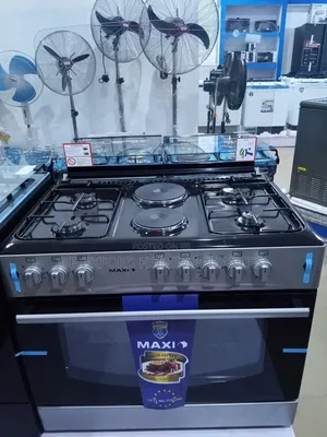 Maxi 60 by 90cm Standing Gas Cooker With Oven 6burner