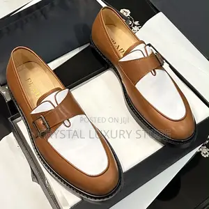 Prada Quality Luxury Men Genuine Leather Cooperate Shoe