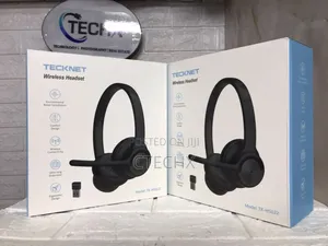 TECKNET Bluetooth Wireless Headset With AI Call Noise Cancellation USB