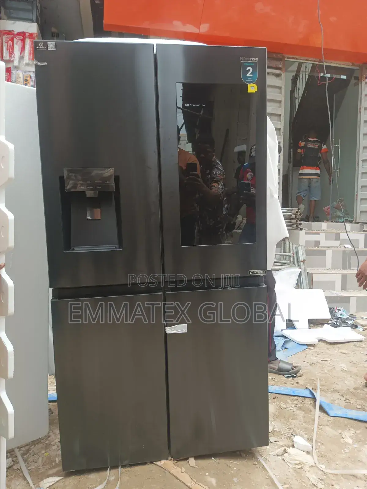 68wc Side by Side Hisense Refrigerator,with Dispenser and Cube Making
