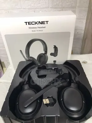 Single and Dual Ear Wireless Headset With Mic for Work Noise Cancellin