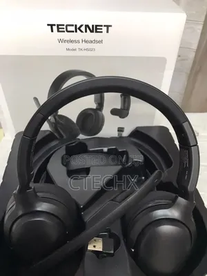 Single and Dual Ear Wireless Headset With Mic for Work Noise Cancellin