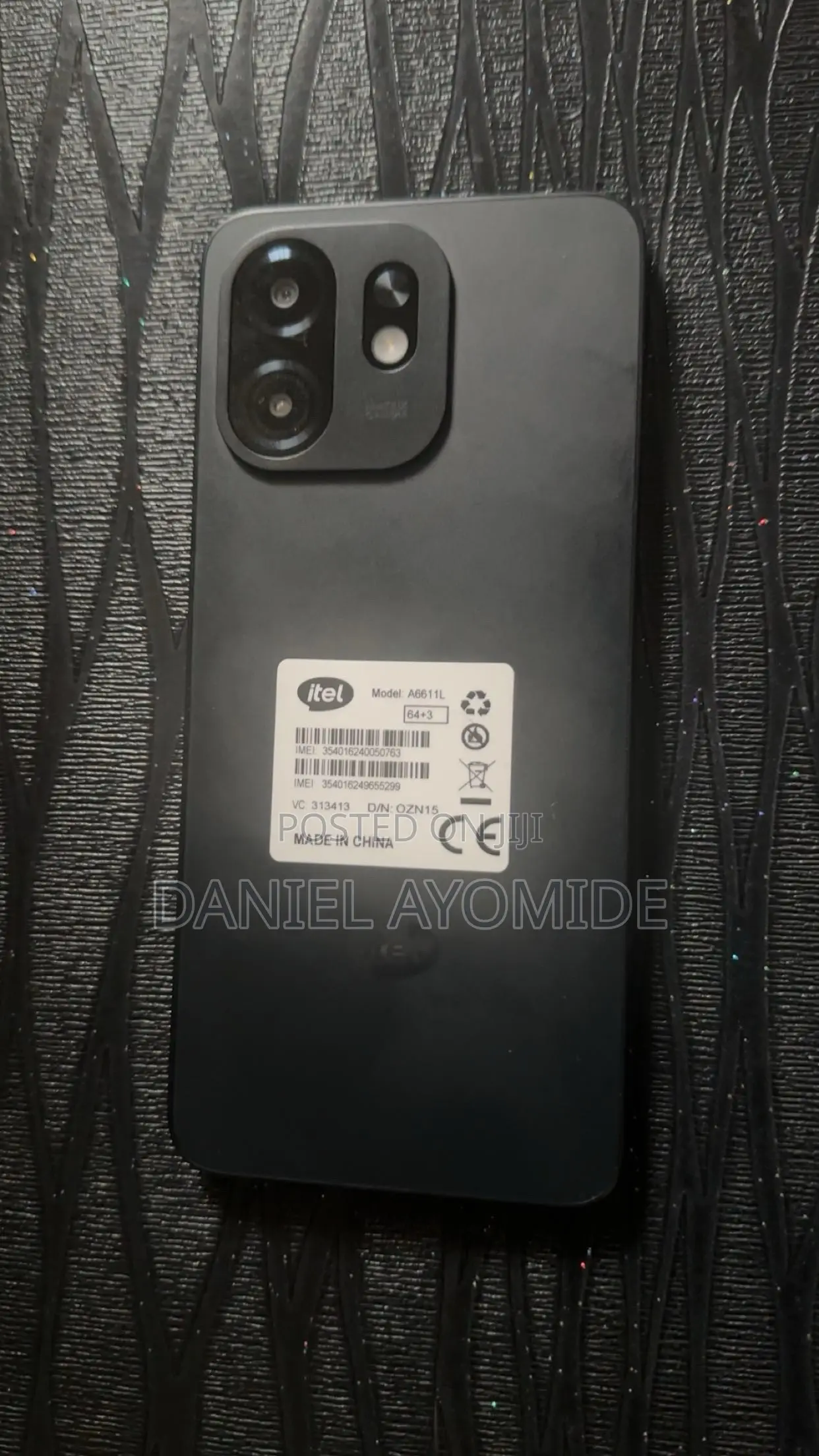 Itel A60S 64 GB Black