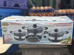 HÖFFNER HF-801 8-Piece Aluminium Cookware Set