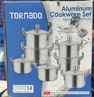 TORNADO 14-Piece Aluminium Cookware Set