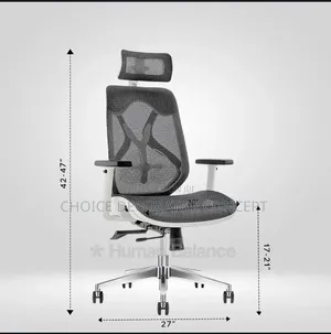 Ergonomic Mesh Office Chair With Headrest – Adjustable Breathable