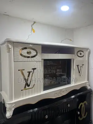 TV Stand With Flame