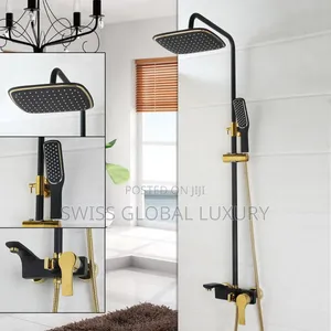 High Grade Black Gold Shower Faucet