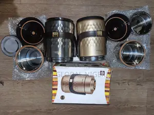 Ailijin Food Flask (1 Silver + 1 Gold) Set