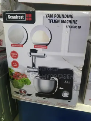 Scanfrost 5.5L Yam Pounding Machine Stand Mixer SFKM9051D - 1000W