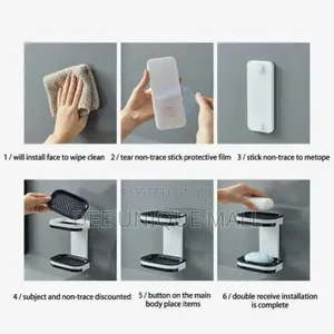 Double Layer Wall Mount Soap Dish