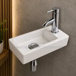 Modern Wall-Mounted Ceramic Wash Hand Basin