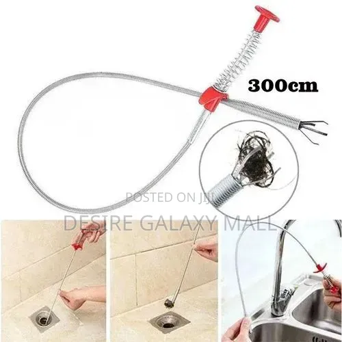 Long Stainless Steel Pipe Unblocker Grabber Flexible Drain Auger