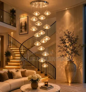 13 Dropping Staircase Chandelier Fittings