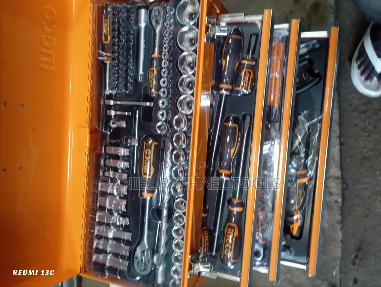 INGCO 132 PCS Tool Chest Set – Complete Professional Tool Box